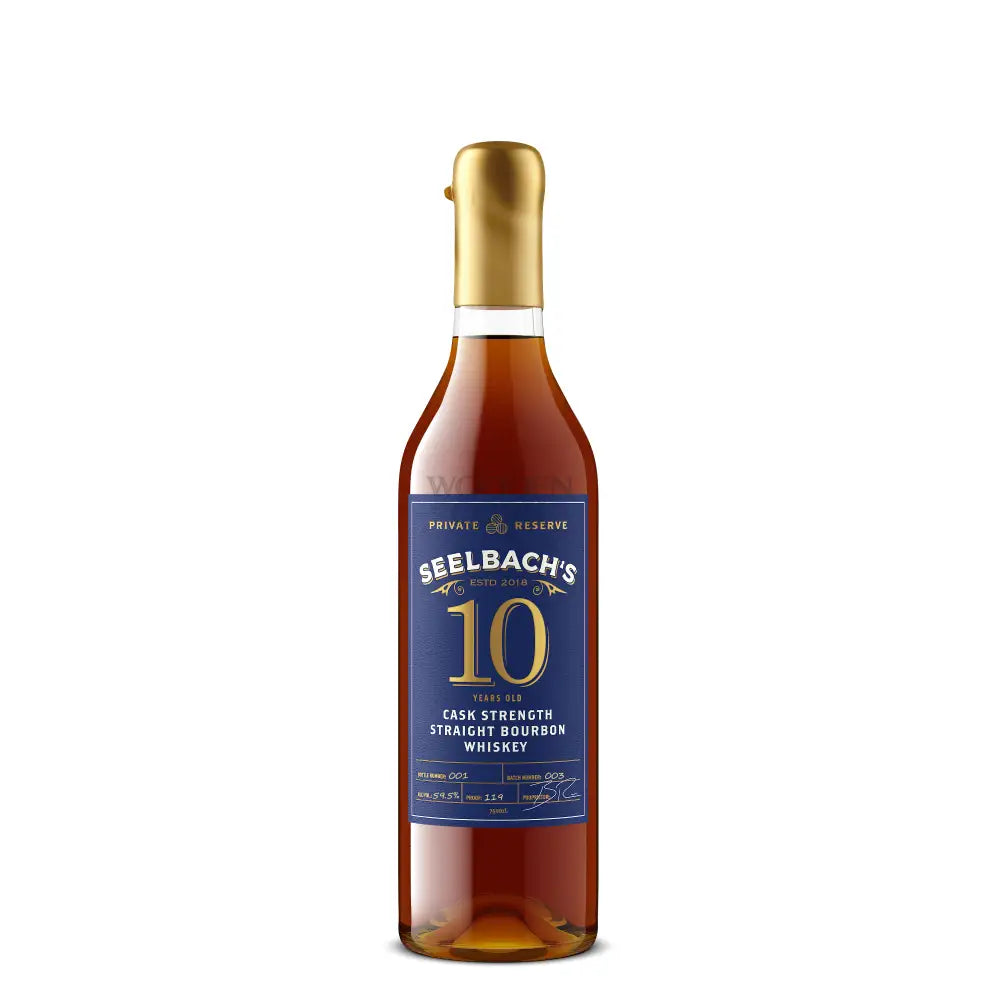 Seelbach’s Private Reserve 10-Year 119 Proof Indiana Straight Bourbon Whiskey