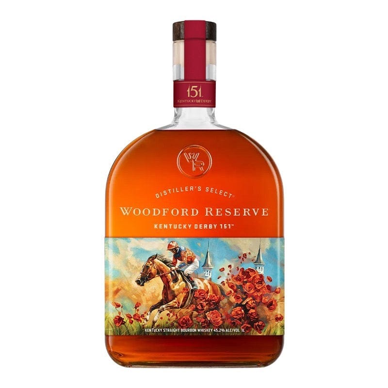 Single Woodford Reserve Kentucky Straight Bourbon Whiskey Kentucky Derby 151 Edition