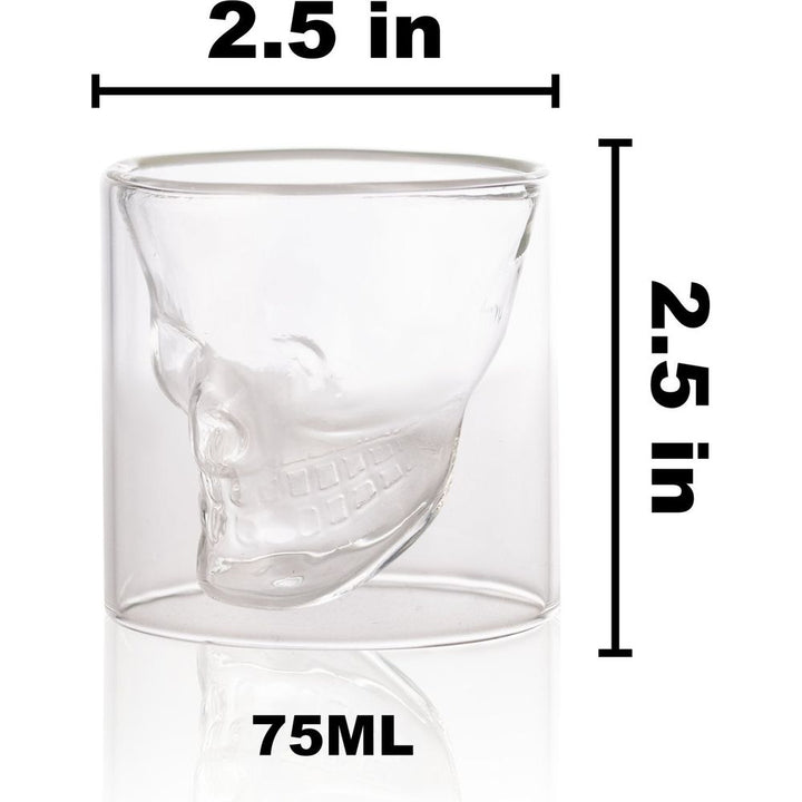 Skull Shot Glasses - Set of 4 (2.5 fl. oz.)