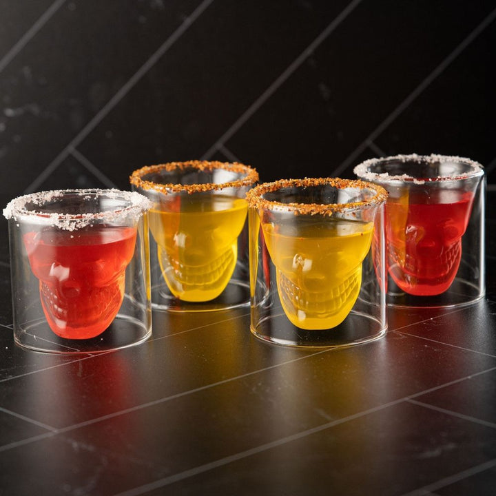 Skull Shot Glasses - Set of 4 (2.5 fl. oz.)