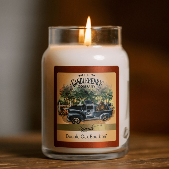 The Candleberry Co. Double Oak Bourbon™, Large Jar Candle