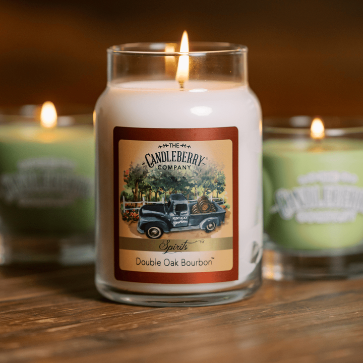 The Candleberry Co. Double Oak Bourbon™, Large Jar Candle