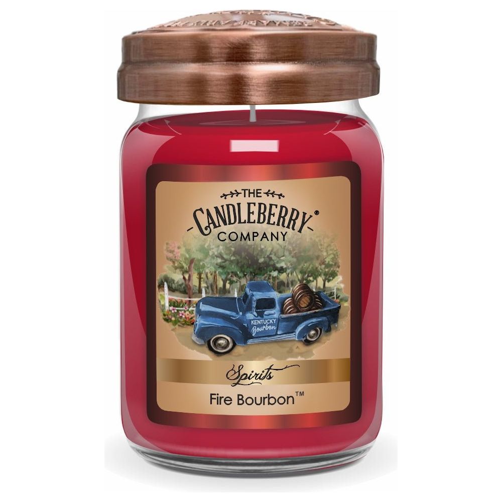 The Candleberry Co. Fire Bourbon™, Large Jar Candle