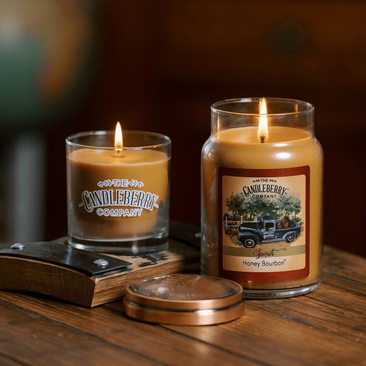 The Candleberry Co. Honey Bourbon™, Large Jar Candle