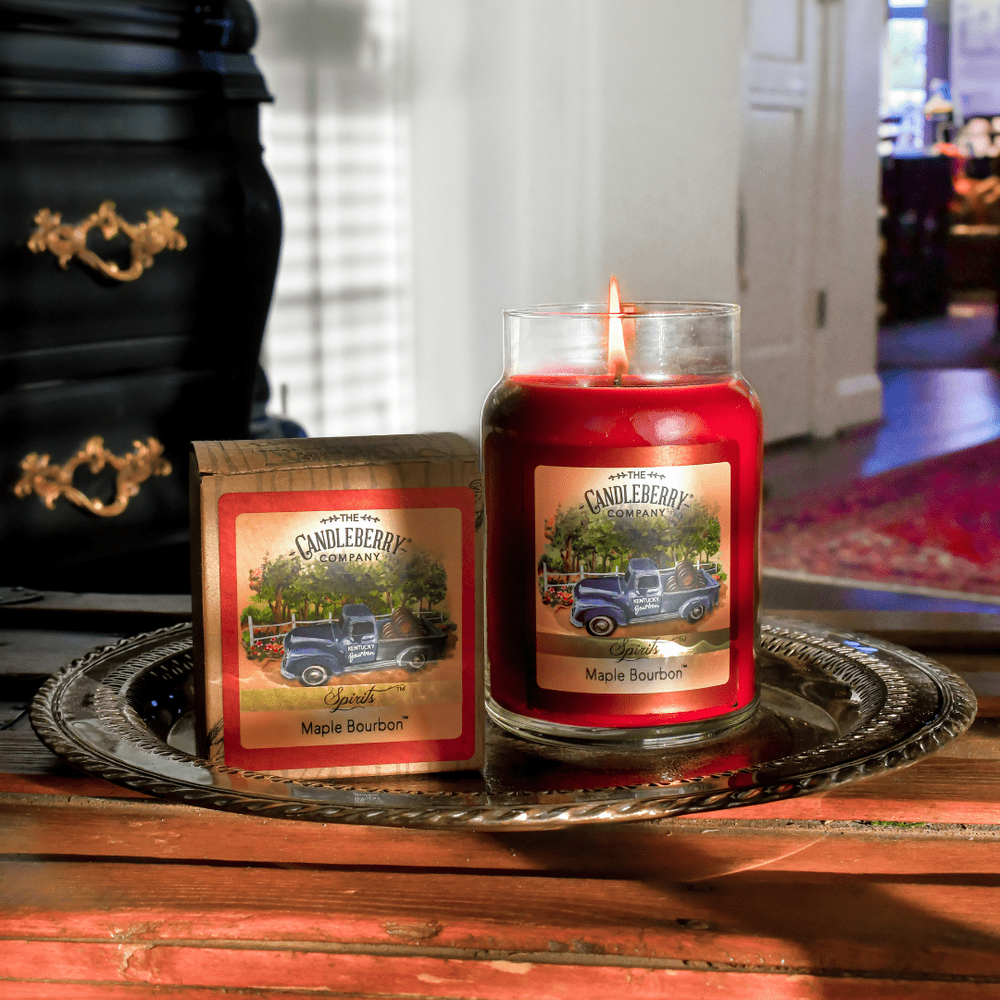 The Candleberry Co. Maple Bourbon™, Large Jar Candle