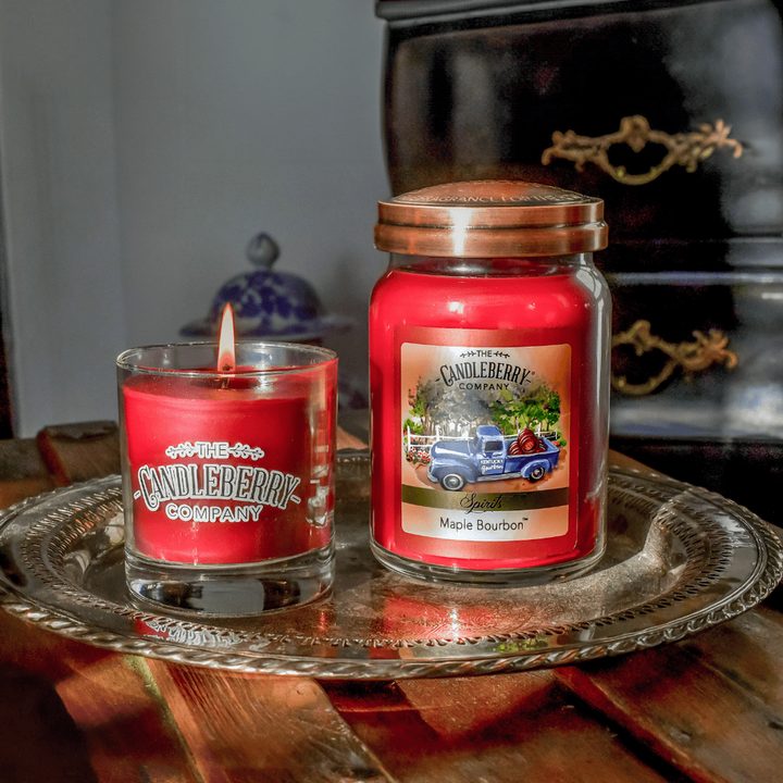 The Candleberry Co. Maple Bourbon™, Large Jar Candle