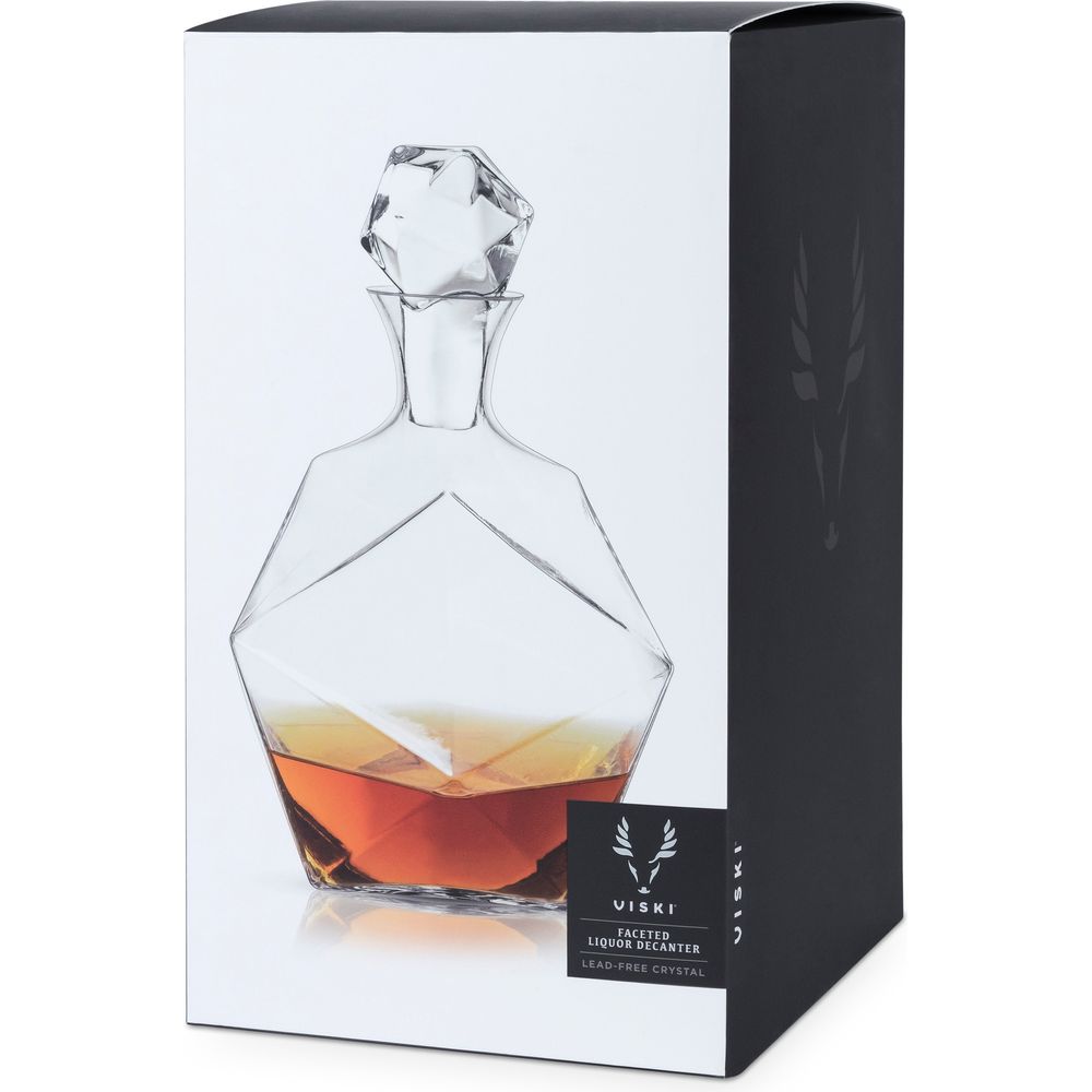 Seneca Faceted Crystal Liquor Decanter