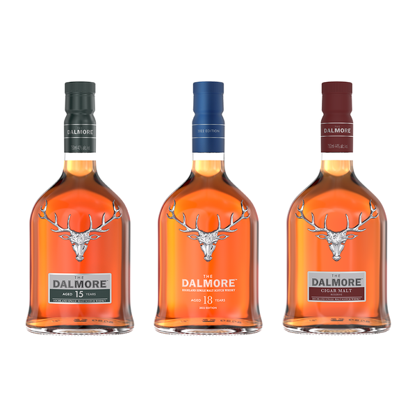 The Dalmore 15 Year, 18 Year & Cigar Malt Bundle | Highland Scotch The Dalmore 15 Year, 18 Year & Cigar Malt Bundle | Highland Scotch