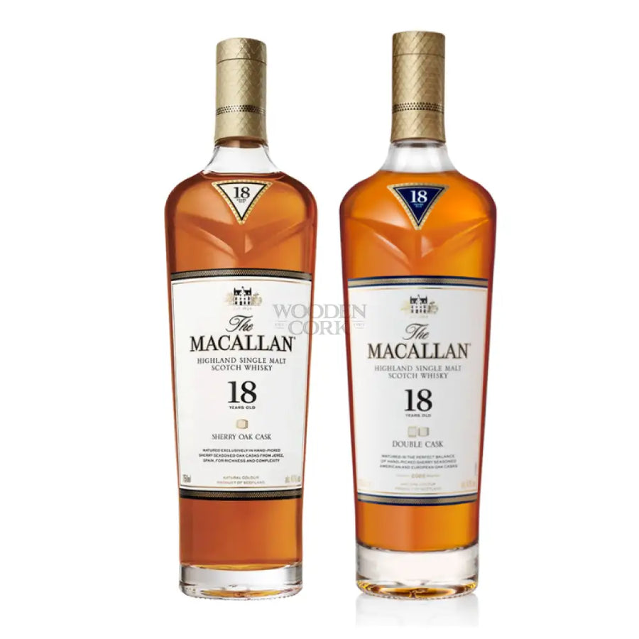 The Macallan 18 Year Sherry & Double Cask Bundle