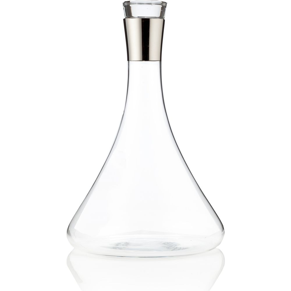 Irving Chrome-Rimmed Crystal Decanter