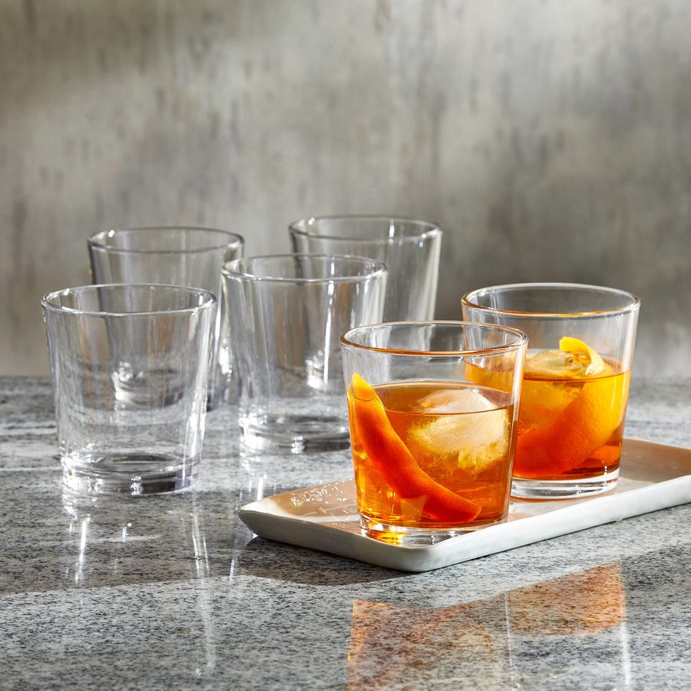 Libbey Bar Essentials Double Old Fashioned Glasses 12oz Set of 6