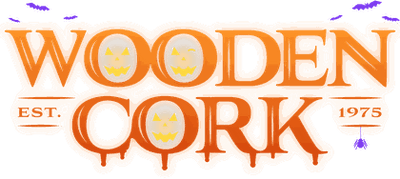 Wooden Cork Halloween logo
