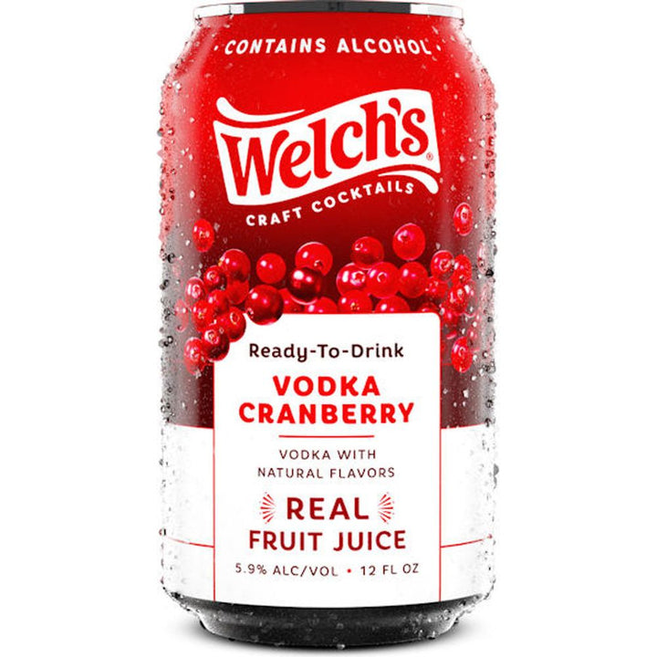 Welch's Craft Cocktails Vodka Cranberry Ready-To-Drink 12oz Cans 4 Pack