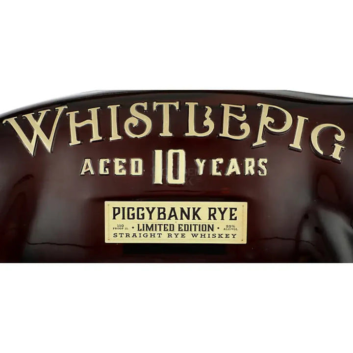WhistlePig Limited Edition 10 Years Aged Piggybank Straight Rye Whiskey 110 Proof Rye