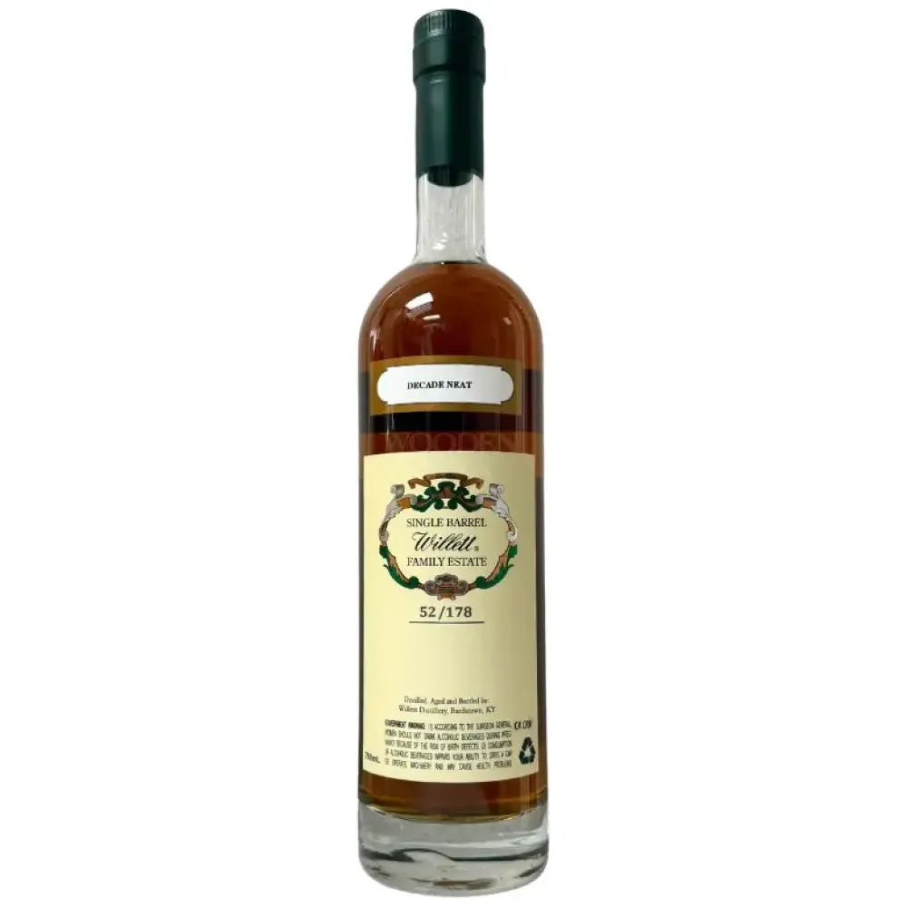 Willett Family Estate 10 Year Single Barrel Rye #1515 ’Decade Neat’ 103.6 Proof Rye
