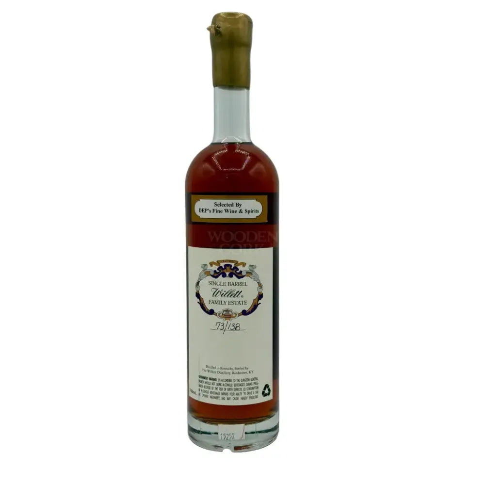 Willett Family Estate Single Barrel Bourbon 10 Year Old #816 126.7 Proof Gold Wax Bourbon