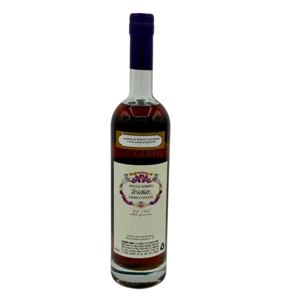 Willett Family Estate Single Barrel Bourbon 17 Year Old #1563 124 Proof Bourbon