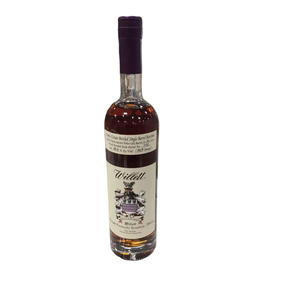 Willett Single Barrel Bourbon 14 Year Old Barrel #1222 113.8 Proof - Wooden Cork Selection Bourbon