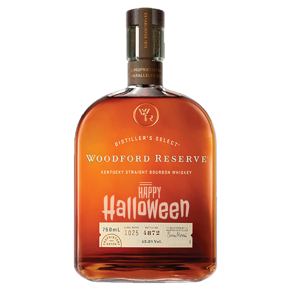 Woodford Reserve Engraved Halloween Bourbon Gift – Wooden Cork