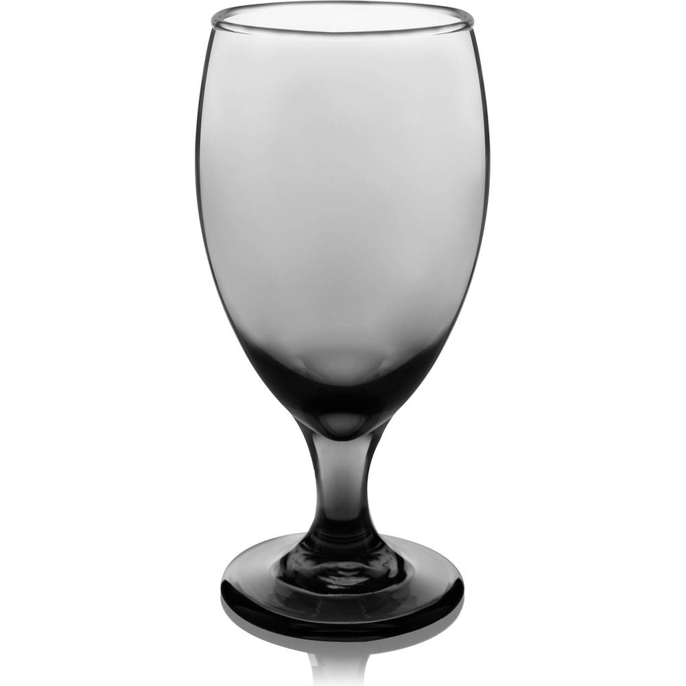 Libbey Classic Smoke Goblet Beverage Glasses, 16.25-ounce, Set of 6