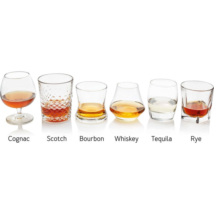 Libbey Craft Spirits Assorted Drinkware Glasses, Set of 6