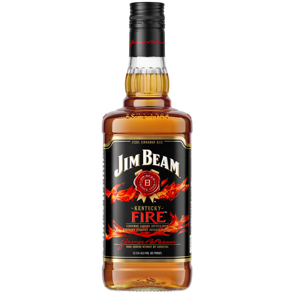 Jim Beam Kentucky Fire Cinnamon Liqueur with Kentucky Straight Bourbon Whiskey 750 ml