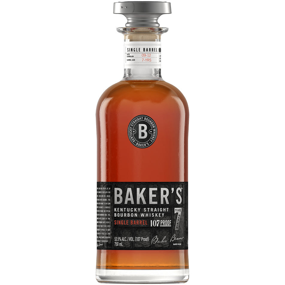 Baker's 7 Year Old Kentucky Straight 107 Proof Bourbon Whiskey 750 ml