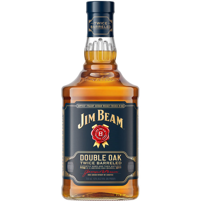 Jim Beam Double Oak Twice Barreled Kentucky Straight Bourbon Whiskey 750 ml
