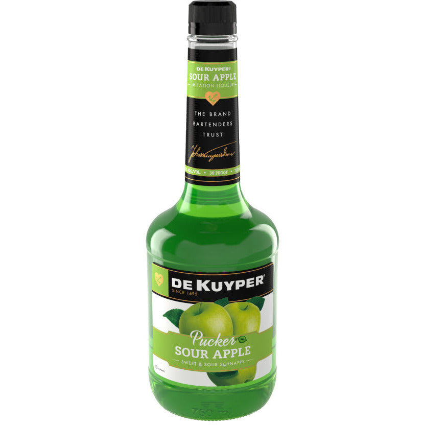 DeKuyper Sour Apple Pucker Liqueur 750ml