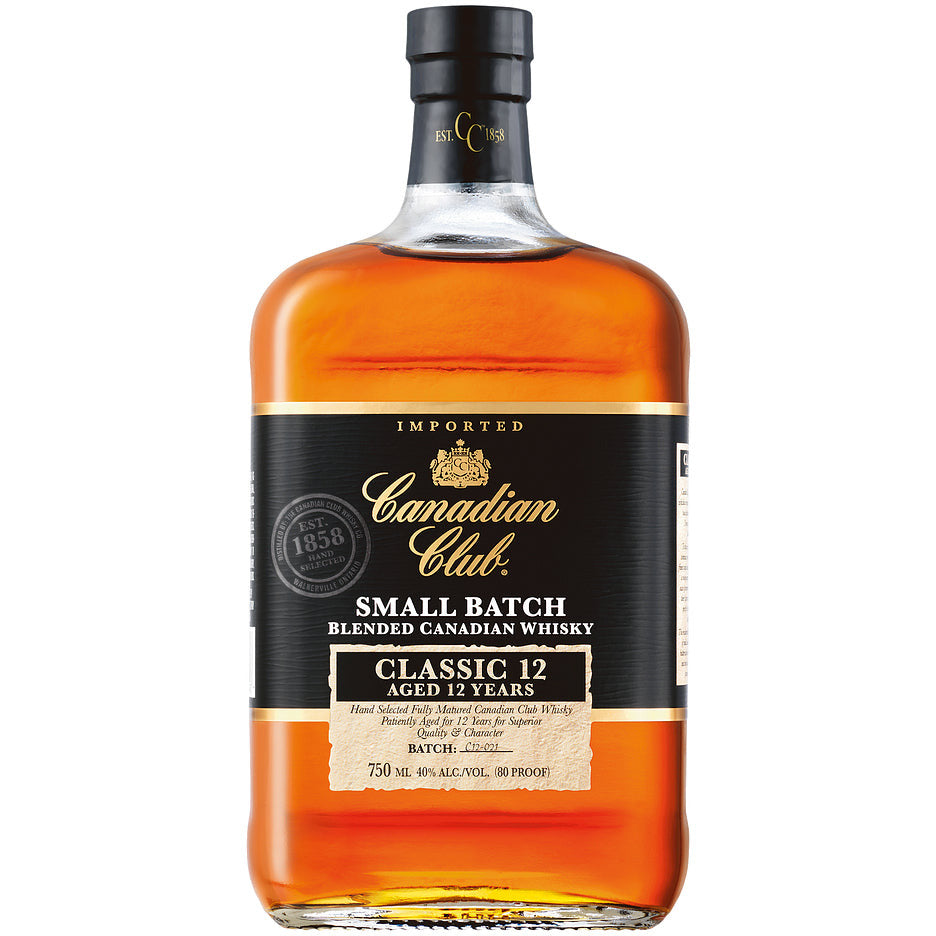 Canadian Club Classic 12 Year Old Small Batch Blended Canadian Whisky 750 ml
