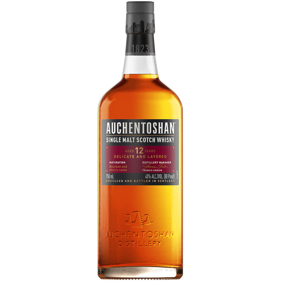 Auchentoshan 12 Year Old Single Malt Scotch Whisky 750 ml