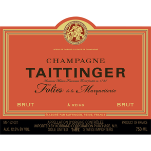 Champagne Taittinger Champagne Brut Les Folies de la Marquetterie - Available at Wooden Cork