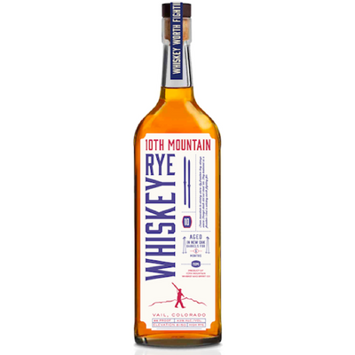 10th Mountain Rye Whiskey - Available at Wooden Cork