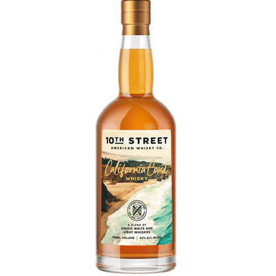 10th Street Blended American Whiskey California Coast Premium Whiskey - Available at Wooden Cork