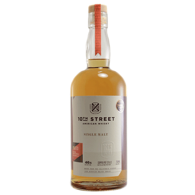 10th Street Peated Single Malt American Whisky - Available at Wooden Cork