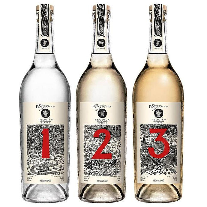 123 Organic Tequila Collection - Available at Wooden Cork
