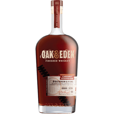 Oak & Eden Bourbon & Vine Cabernet Steeped Oak Bourbon Whiskey - Available at Wooden Cork