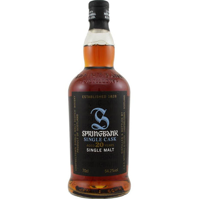 Springbank Single Cask 20 Year Old Scotch - Available at Wooden Cork