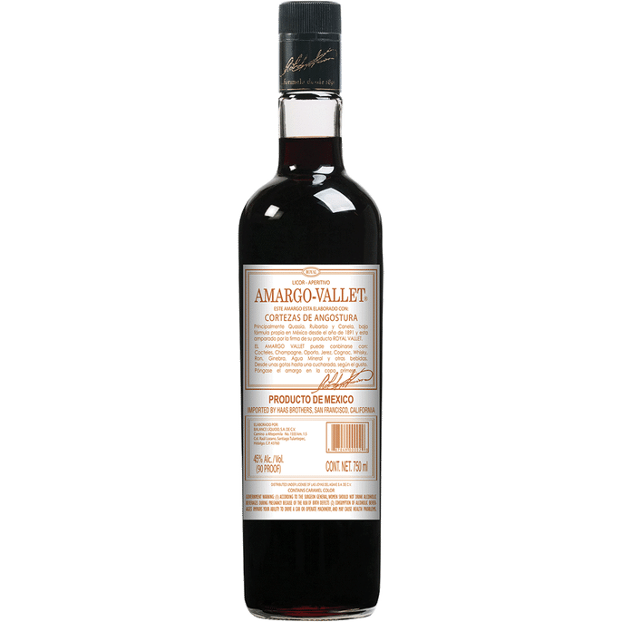 Vallet Amargo Angostura 90 - Available at Wooden Cork