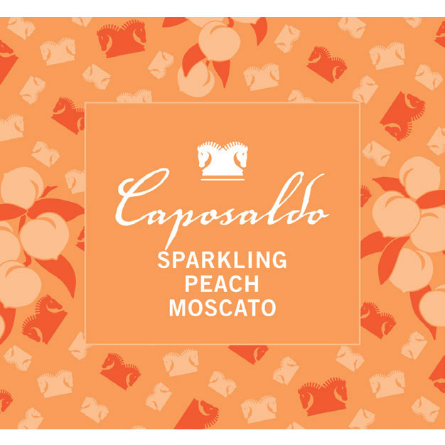 Caposaldo Italy Sparkling Peach Moscato 750ml Wooden Cork