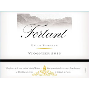 Fortant Hills Reserve France Viognier 750ml - Available at Wooden Cork