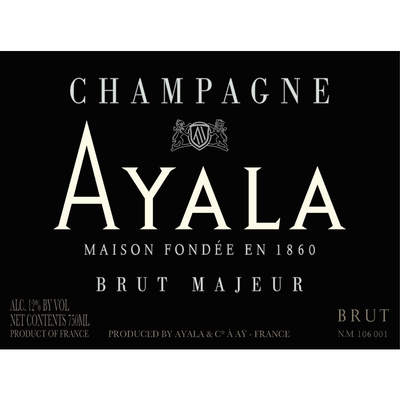 Ayala Champagne Brut Majeur Champagne Blend 750ml - Available at Wooden Cork