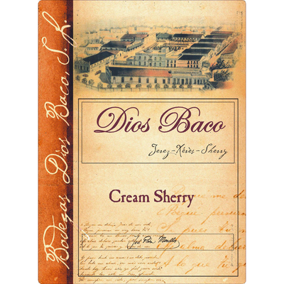 Bodegas Dios Baco Jerez Cream Sherry 750ml - Available at Wooden Cork