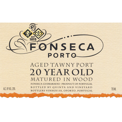 Fonseca Aged Tawny Port 20Yr 750ml - Available at Wooden Cork