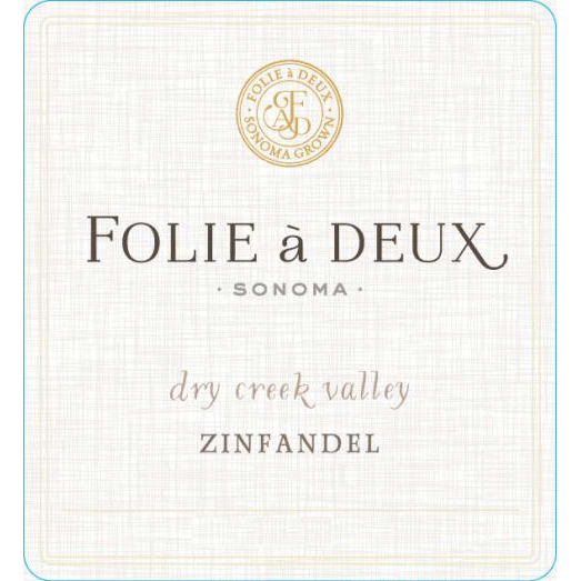 Folie A Deux Dry Creek Valley Zinfandel 750ml - Available at Wooden Cork