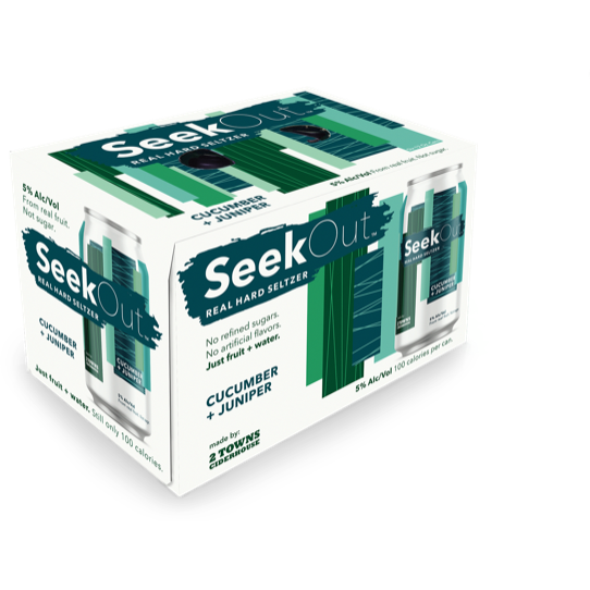 SeekOut Seltzer Cucumber + Juniper Hard Seltzer 6pk - Available at Wooden Cork