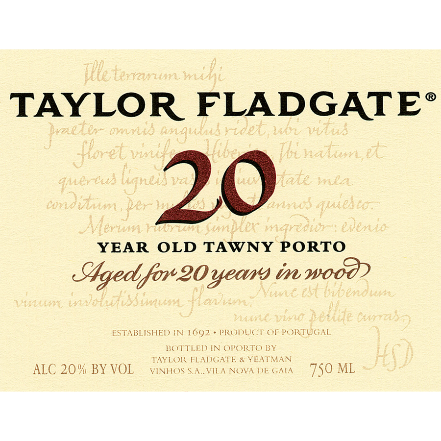 Taylor Fladgate Aged Tawny Port 20Yr 750ml - Available at Wooden Cork