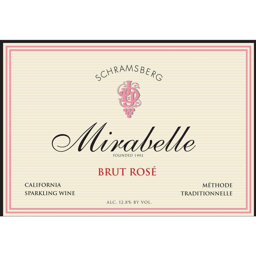 Schramsberg Mirabelle North Coast Brut Rose Blend 750ml - Available at Wooden Cork