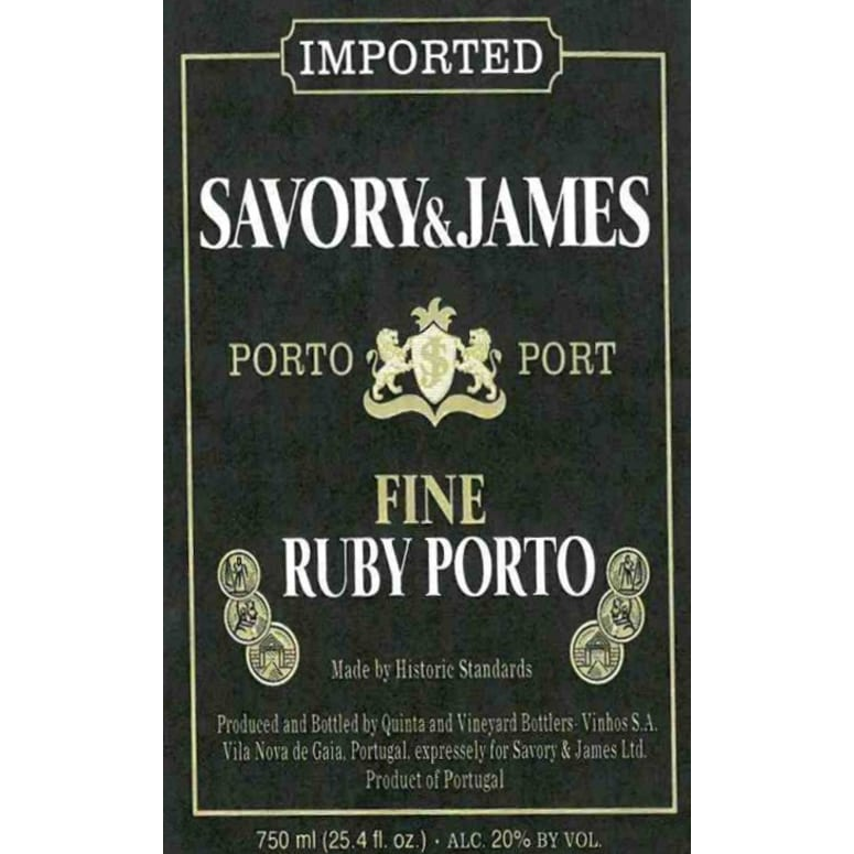 Savory & James Jerez Deluxe Quality Tawny Port 750ml - Available at Wooden Cork