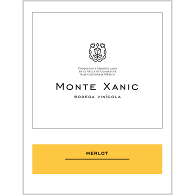 Monte Xanic Valle De Guadalupe Merlot 750ml - Available at Wooden Cork